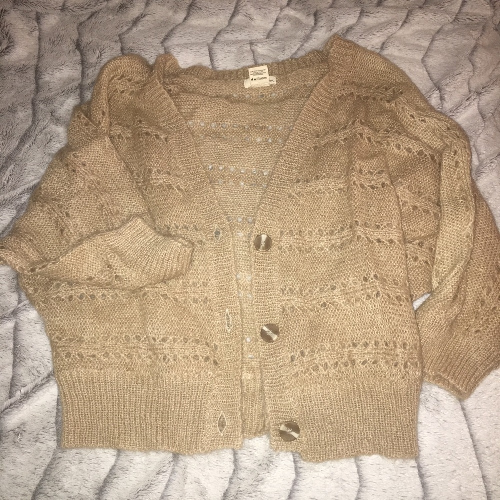 Tan loose cardigan